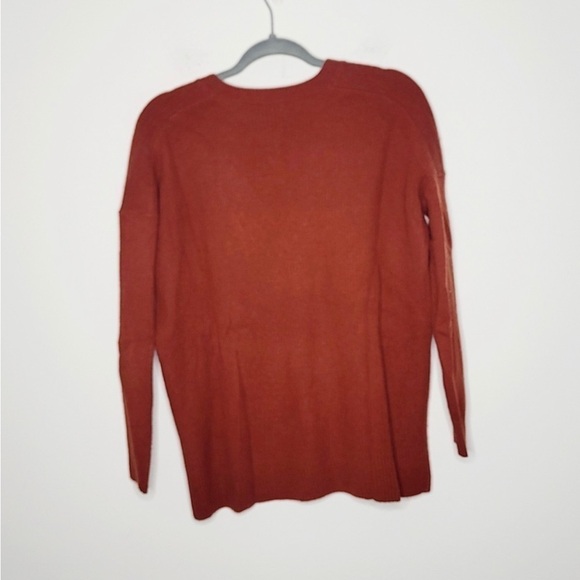 Nwot J Crew Brown Wool Blend V Neck Sweater Size Extra Small. - Picture 3 of 8